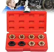 Rethreading Tool Kit, Chaser Set Thread Restorer Kit - Hex Tap Die Repair Tool Rethreading Tapping Accessories for Bolts