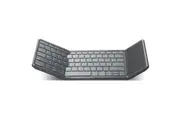 TODO Tri-Folding Bluetooth Wireless Keyboard Touchpad Mouse BT 78 Key Mac Windows Android - Black