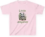 [Generic] Gildan Little Jeepster Kids Black/White/Light Pink Tee T-Shirt, Graphic T-Shirt Baby Kid's Tee Baby Kid'sTops Baby Kid's Day Baby Gift