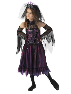 Dark Gothic Princess Witch Vampire Halloween Girls Costume