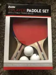 Franklin 2 Player Paddle Set with 3 Table Tennis Balls new boxed