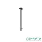 Fienza Isabella Vertical Heated Towel Rail 100 x 900mm Matte Black