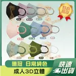 【德冠 3D立體成人醫用口罩】醫療口罩 醫用 立體口罩 成人 台灣製造 可愛款 素色