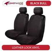 Toyota Camry Seat Covers - Sedan ASV50R (Altise - Atara) and AVV50R (Hybrid H - HL) - Black Vinyl