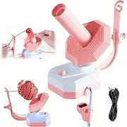 Mesen Electric Yarn Winder for Crocheting, Large Capacity Yarn Ball Winder for Knitting, Stepless Speed Automatic Yarn Winder Wool Spinner Roller for Crochet Lovers