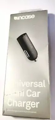 Incase Mini Car Charger with Apple MFi Integrated Lightning Connector BLACKCOLOR
