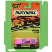 Matchbox 1994 #48 Firebird Racer pink & yellow Superfast NEW in package Vintage