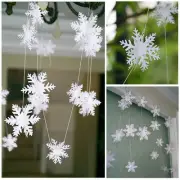 3D Snowflake Bunting Garland Hanging Christmas Party Decoration