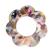 4pc Annabel Trends Napkin Rings Scallop Edge Table Organiser 6cm Gemstone