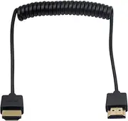 Duttek 4K HDMI Cable, HDMI to HDMI Spiral Cable, Extremely Thin HDMI Male Plug Cable for 3D and 4K Ultra HD TV Stick HDMI 2.0 Cable Extension Converter (HDMI Extender) (1.2m/4ft)