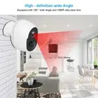 Security Camera With Rechargeable Battery Wireless Network Ip66 Waterproof HOM