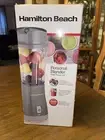 Hamilton Beach Personal Smoothie Blender With 14 Oz Travel Cup And Lid Gray 5...