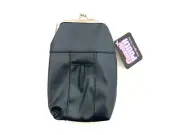Blue Vinyl Cigarette Pouch Pack Holder with Lighter Pocket