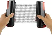 Ping Pong Net, Retractable Table Tennis Net Portable Adjustable Easy to Install and Remove with 5cm Clamp Mouth Clamping of Various Tables, Indoor and Outdoor Table Tenni