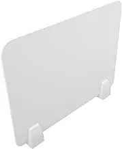 JEWEDECO 1 Set Desk Divider Barrier Screen for Students Countertop Sneeze Guard Simple Design Protective Shield for Classroom Office Easy Installation Disassembly