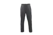 Men's Fleece Lined Track Pants Track Suit Pants Casual Winter Elastic Waist - Dark Grey