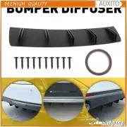 For Ford Fusion 10-2020 Rear Bumper Lip Diffuser 10 Shark Fins Splitter Carbon H