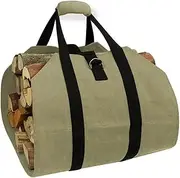 Log Baskets Large Waterproof Fireplace Firewood Storage Bag Indoor Outdoor Log Holder Practical Carrier For Picnics Camp Firewood Basket