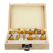 12Pcs 1/4 Inch Shank Router Bit Set Tungsten Carbide Woodworking Cutter Rotary Tool
