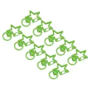 Swivel Clasps Snap Hook, Star Shape Lobster Claw Clasp for DIY Green, 24Pcs