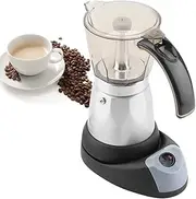 Naroote Electric Coffee Machine, 480 W 220 V 300 ml / 6 Cups Electric Removable Household Kitchen Espresso Moka Coffee Machine Pot EU Plug Enjoy Your Life Anytime