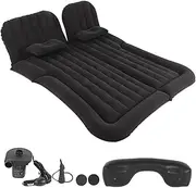2 Types Car Travel Bed Multifunction Inflatable Travel Mattress PVC Flocking Soft Sleeping Rest Cushion for Car SUV Accessories(Type 2)