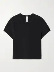 [lululemon] lululemon - Cotton-blend Jersey T-shirt - Black - US12 US 12 Black