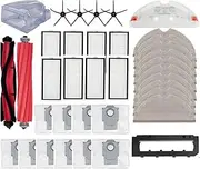 Filter Main Side Brush Mop Cloth Dust Bag Compatible for Roborock Q7 Plus T8 Q7 Max+ Robot Vacuum Cleaner(As shown n)