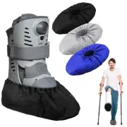 12 Pieces Fracture Walking Boot Cover, Reusable Waterproof Non-Skid Foot Brac...