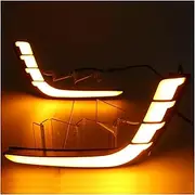 Fog Light Car 12V LED DRL Day Light For Swift 2014 2015 2016 Turn Yellow Signal Auto Daytime Running Lamp