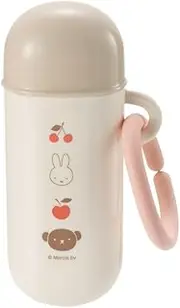 Richell Miffy & Boris Baby Cracker Case (Tube Type), Easy to Install on Bag, Includes Hook, Protective, Unbreakable, Easy to Carry and Dishwasher Safe