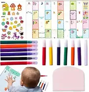 YRTUOP Coloring Greeting Cards for Kids,Colorful Animal Scratch Coloring Paper - Scratch Paper Set for Kids, Funny Educational Toy for Boys, Girls