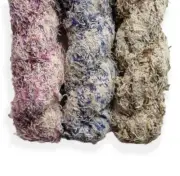 OMBRE COTTON FRIZZ Ribbon Recycled Macrame Weaving Rainbow Wall Hanging