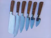 Chef Knife Set (6 Peace) Custom Handmade Steel Blade