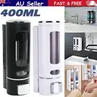 Soap Dispenser Wall Mounted Liquid Bathroom Hand Soap Shower Gel Shampoo 400ml