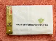 Cannon. 2 Combspun Percale Pillowcases. 20X26". To fit Foam Rubber Pillows. NEW.