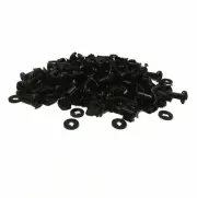 19" Rack Fasteners Premium 50 Pack (Large Head Screws / Captive Washers / Nuts