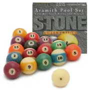 Aramith Stone Billiard Pool Ball set 2 1/4" Granite Look