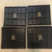 4 New UD Upper Deck Direct Dealer Card Sorting Tray Stackable Stackable Black