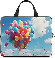 Laptop Case Sleeve Shockproof Computer Carrying Bag Colorful Balloons Laptop Bag Tote Lightweight Notebook Case Cover Traveling Briefcase Handle Bags for Travel Business 13inch