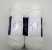 Mainstays Acrylic Yarn Lot of (2) 7oz Skeins White