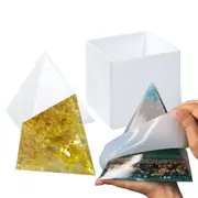 Pyramid Silicone Mold Epoxy Resin Mould Jewelry Making Pendant Craft DIY Supply