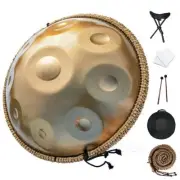 432Hz D Minor 10 Notes Handpan Steel Tongue Drum Massive Percussion Hand Drum