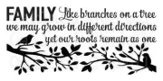 STENCIL**Family like branches tree**12x24 for Painting Signs Wood Canvas Fabric