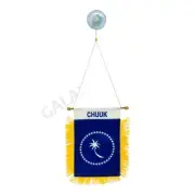Chuuk Mini Banner / Island of Chuuk House Flag Micronesia Flag