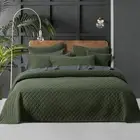 Bianca Lester Velvet Diamond Bedspread Comforter Coverlet Olive Green Single ...