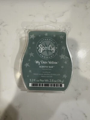 Scentsy Wax Bar My Dear Watson Scent (3.2 fl. oz.) Retired NEW