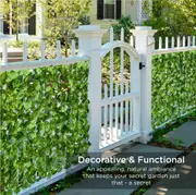 Artificial Hedge - Light Green Ivy Hedge Roll 300x100cm