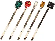 NULYLU 5pcs Retro Gold Drill Clip Barrettes Women Girl Hair Accessories Top Clip Fashion Hair Pin