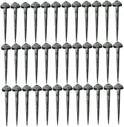 CHILDWEET 50pcs Portable Horseshoe Nails for Professional Hoof Care Iron Hoof Nails for Easy Horseshoe Replacement High Tensile Strength for Use